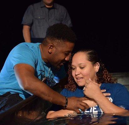 Almost every Sunday service experience someone has committed to being Baptized in water