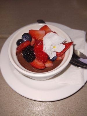 Vegan dark chocolate pot de creme