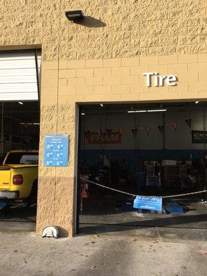 One of the few remaining Walmart tire and lube centers