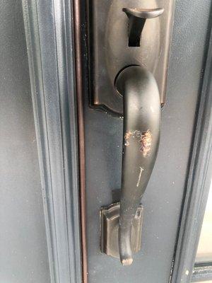 Damaged door handle