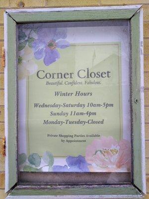 Winter Hours