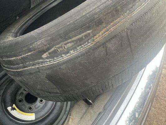 Bad tire