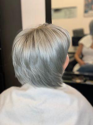 Silver hair color !