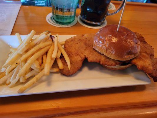 Pork Schnitzel sandwich