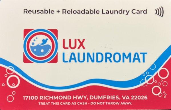 Lux Re-Usable Laundry Card