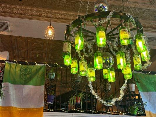 Jameson Chandelier in the Bar area