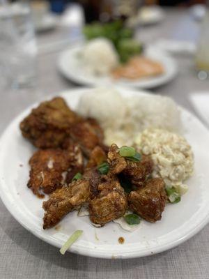 Ig: @eat_with_jeleneeee | Trio plate with Korean, Katsu, and fried chicken