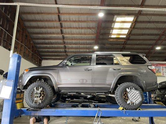 Alignment on a lifted 4runner