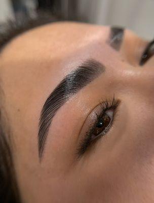 Brow Shaping, Lamination, and Hybrid Stain