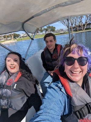 This was when we first started paddling and still had hope. Once the wind kicked in we still had fun but regretted a few life choices.