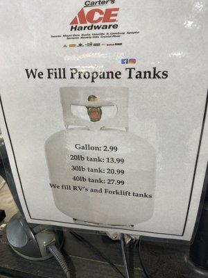 Propane prices are great