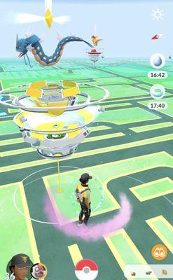 This is a Pokémon Go Ex Raid Sponsored gym! Meaning.... you can possibly earn an ex raid pass!!!