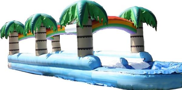 Have fun this summer with our two lane Slip-n-Slide with splash pool