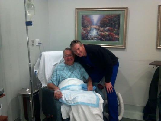 Dr Fetter and Dad Pre-op