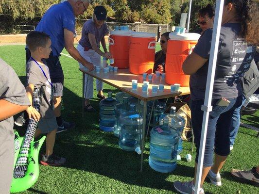 Latimer walkathon 2017, water generously provided by Saratoga Pure Water on Payne, and the Pure Water Store on Campbell Ave. Thank you!