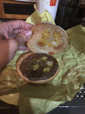 Supposed to be a CHEESE burger..where is the cheese?