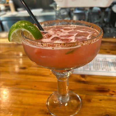 Strawberry jalapeño marg