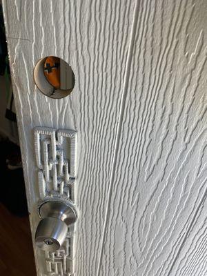 Install deadbolt lock