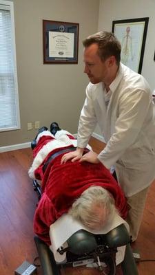 Santa taking care of his health and wellness. Proud of you, Jolly Old Man!