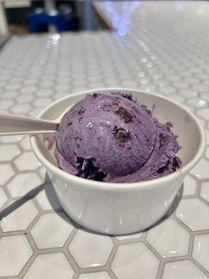 Blueberry ice cream from Local Apple Cart