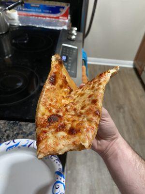 Cheese pizza slice