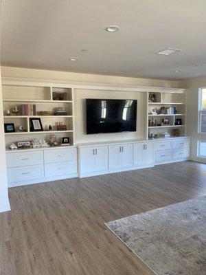 Living room entertainment center