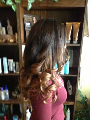 ombre hair style done by Oscar... I'm in love with my hair!!! :-)