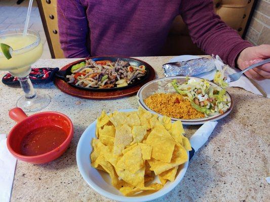 Beef fajitas