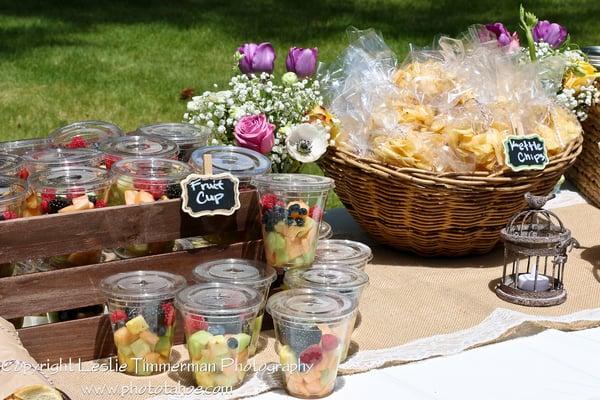 Picnic Reception Buffet Line