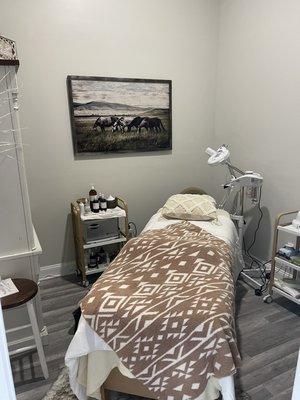 Our esthetician, Janie's room.