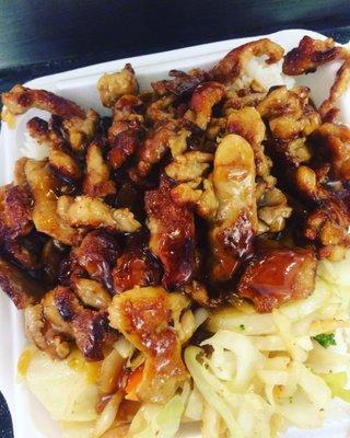 Sooooo gooooooood! Teriyaki chicken (extra meat! and sauce!)