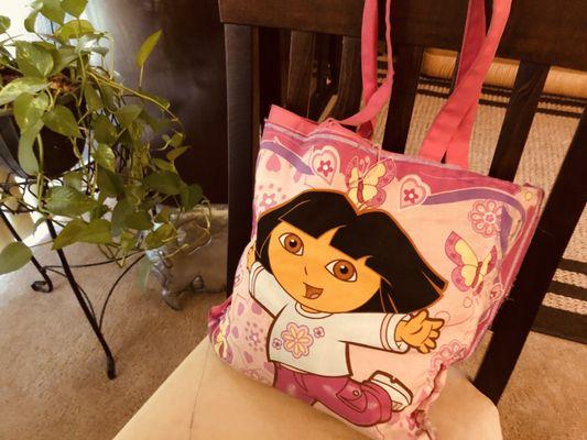 Handmade Dora the Explorer bag