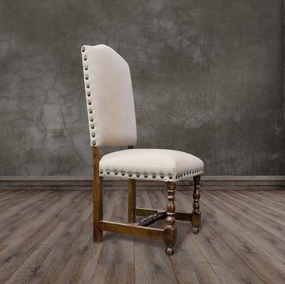 Linen Nail Head Chair $225