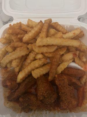 Medium 6pc combo with lemon pepper seasoning