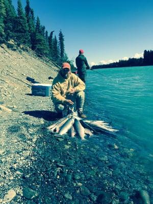 Sockeye fishing on the Kenai River