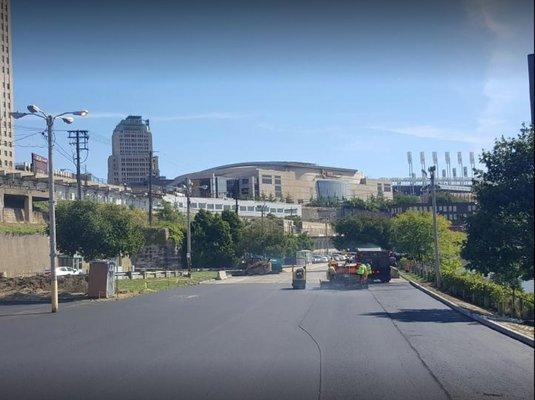 Tower City Parking Lot, Downtown Cleveland, Ohio