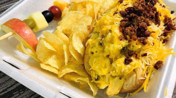 Mac N Cheese dog