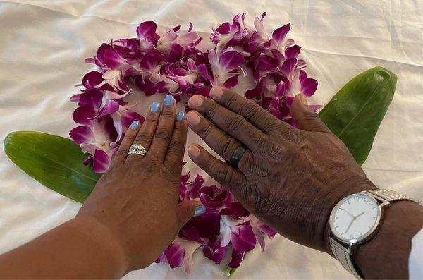 Married at Magic Island, Honolulu, Hawaii