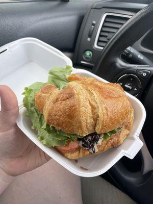 Chicken salad croissant