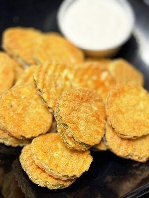 Homemade fried pickles