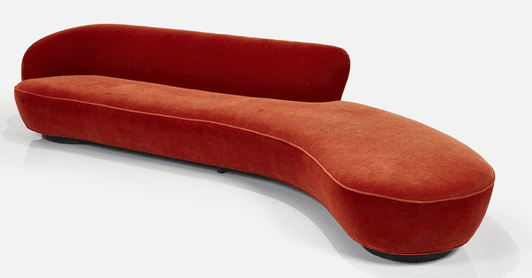 VLADIMIR KAGAN Custom 'Serpentine' sofa, 1950 / ca. 2005 - Lot 1 - BILLINGS Winter 2024 Modern Art + Design auction, December 14th.