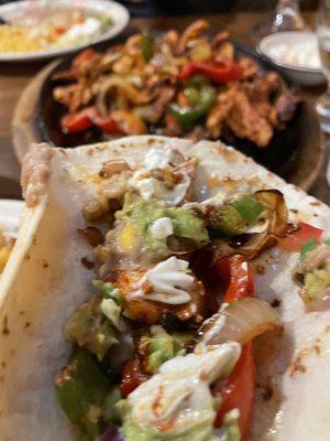 chicken fajitas