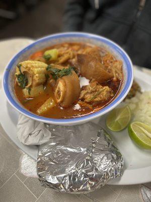 Sopa de Pata (beef soup)