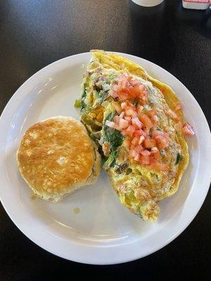 The fully loaded omelette