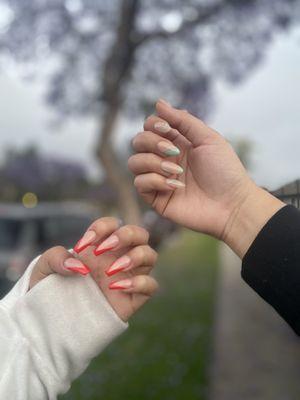 Beautiful nails done by Peter