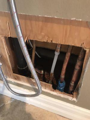 Slab leak repair