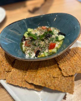 Labneh and Crackers - amazing