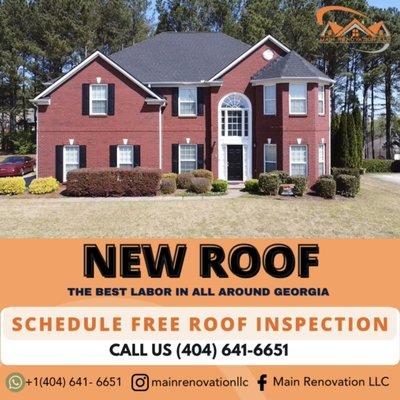 A new Roof Paid by Insurance