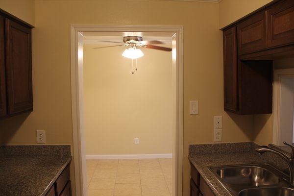 Decorator ceiling fan (and other decorator fixtures) in our GraniteSuperDeluxe (GSD) apartments