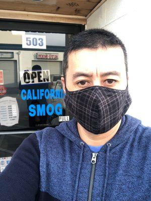 Me at the California Smog front door!